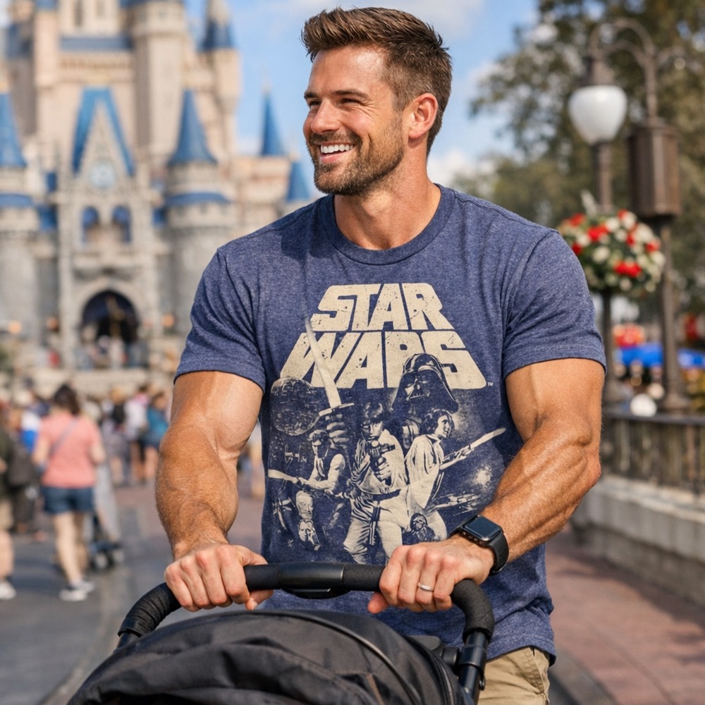 Vintage Classic Star Wars Comic Movie Fan Mad Engine Adult Size Med Logo Shirt
